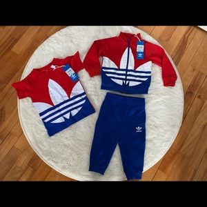 Baby Boys Adidas Tracksuit & Matching Tee